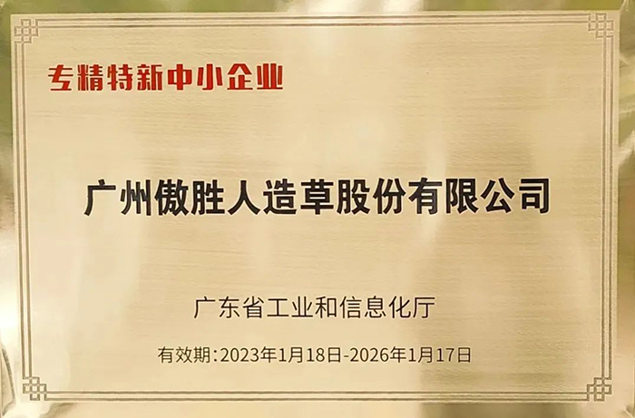 喜報(bào)|傲勝股份榮獲廣東省“專精特新中小企業(yè)”稱號(hào)！